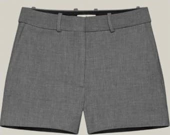 Grey Fabric Tailored Shorts